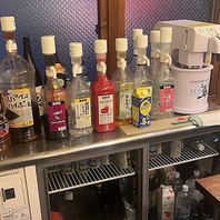 飲み放題名物、ビール、サワー、ハイボール等！