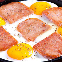 スパム玉子フライ