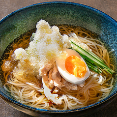 しゃりしゃり柚子氷の韓国冷麺