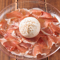 ブラータチーズとプロシュート