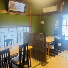 2名様から8名様半個室テーブル席