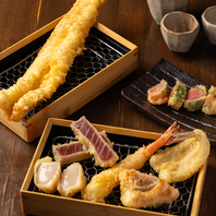 旬の食材にこだわった天ぷらを楽しんで♪