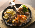 料理メニュー写真 【第３位】鹿児島産　種鶏もも焼き３味盛り合わせ