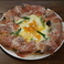 アスパラガスと半熟卵のピッツァ