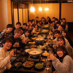 仙台の居酒屋で個室宴会ができるお店をお探しなら是非当店へ!掘りごたつの座敷席は10名様前後のお席が2つ、20名様前後のお席が1つご用意しております! ※人気席の為、歓送迎会シーズンのご予約はお早めにお願い致します。