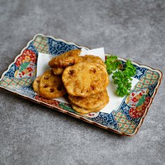 蓮根の肉挟み揚げ