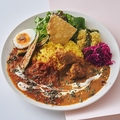 料理メニュー写真&nbsp;バターチキンとトマトダールの2種スパイスカレー ミールス仕立て