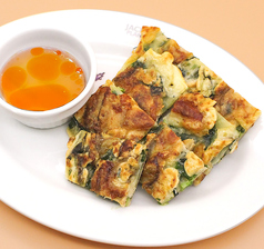 牡蠣とにらのチヂミ