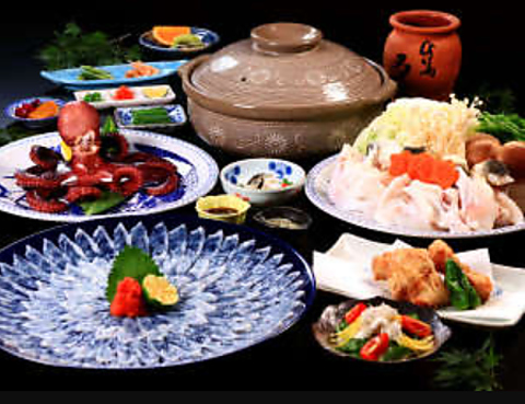 日間賀島でリーズナブルにフグ料理を♪