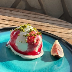 いちじくの流れるショートケーキ(ドリンク付き)