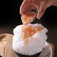 暑い夏にぴったり☆かき氷も当店の人気メニューです！