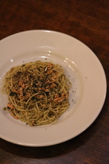 サーモンのジェノベーゼパスタ