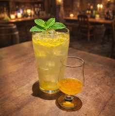 果肉入りみかんソーダ（追いシロップ付き）