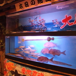 稲毛駅東口を降りてすぐそばのビル3階★店内には大きな生簀がありお魚たちが泳いでます！