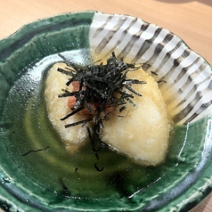 手作り豆腐の明太子揚げ出し