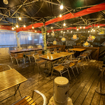 人気のテラス席をリニューアル！雨天でも大丈夫♪20名前後のPARTYに対応できます！