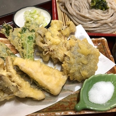 木の子の天ぷら盛り合わせ+蕎麦orうどん(冷or温)