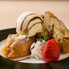 鉄板焼！！フレンチトースト バニラアイス添え