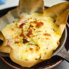 餅チーズベーコンの鉄板焼き
