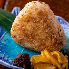 ネギ味噌焼きおにぎり