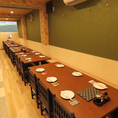 ゆったりできる空間で、料理をご堪能ください♪