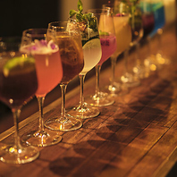 ワインやカクテルに力を入れています