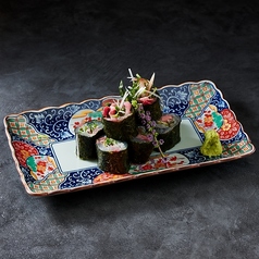 鮮魚の薬味あて巻き