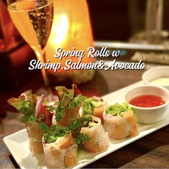 エビとサーモンとアボカドの生春巻き