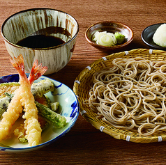 海老と季節野菜のおろし天せいろ