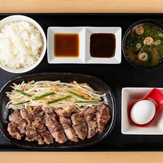 カルビステーキ定食