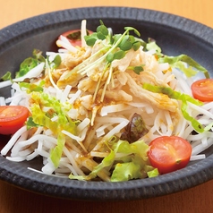 大根と蒸し鶏の和風サラダ