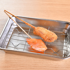 サーモン/半熟玉子　各