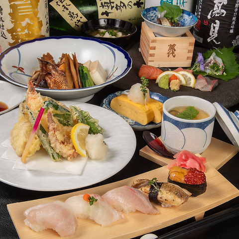 翌朝6時まで営業中♪職人が握るお寿司はじめほっこり美味しい和食を落ち着く和空間で