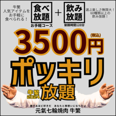 元氣七輪焼肉 牛繁 蕨店のコース写真