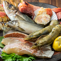 その日一番の新鮮活魚を厳選仕入れし、提供します。