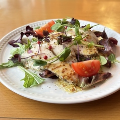 鶏胸肉のハム粒マスタードソース