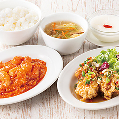 海老チリ(ハーフ)＆油淋鶏(ハーフ)セット