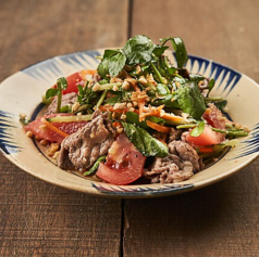 クレソンと牛焼肉のサラダ