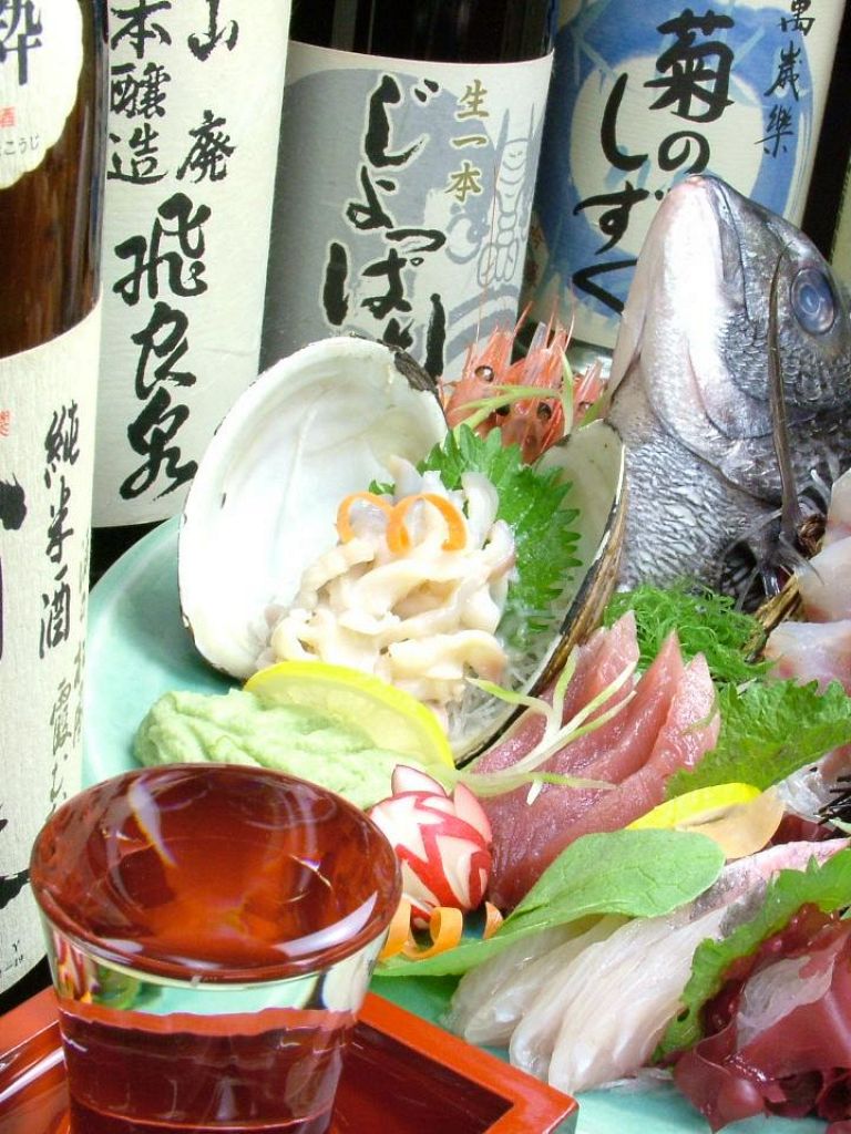旨い地酒、焼酎も品数豊富