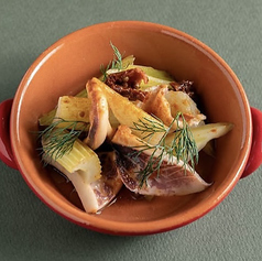 真イカとセロリ&ドライトマト