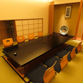 <完全個室>ビジネスでのご会食、お顔合わせや記念日などにもおすすめです。写真は「欅の間」です。