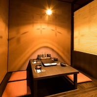 ご宴会にぴったりな個室を多数ご用意！