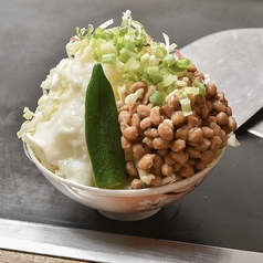 ネバネバ大集合もんじゃ（納豆、オクラ、長芋）