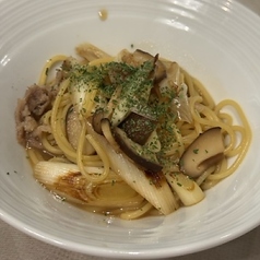 牛肉のすき焼きパスタ