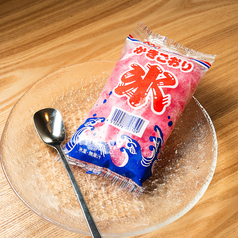 いちごの袋かき氷
