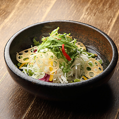 大根と京水菜のシャキシャキサラダ