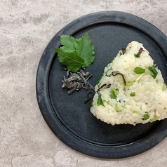 塩こんぶと三つ葉