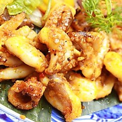 タコと香味野菜のピリ辛レモングラス炒め