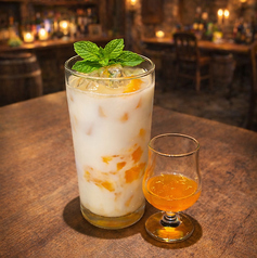 果肉入りみかん牛乳（追いシロップ付き）