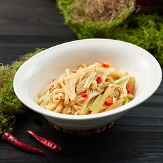 酸味漬け大根とハチノスの炒め